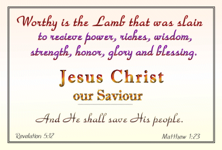 Worthy is the Lamb who was slain